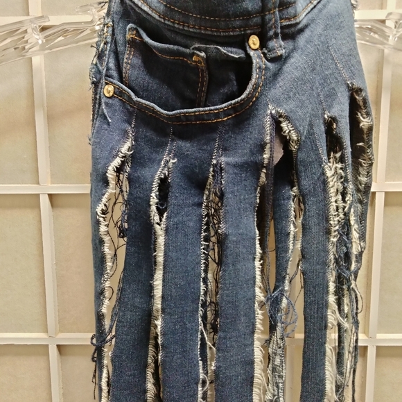 Extra Long Denim Choker - Picture 2 of 6